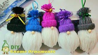 Simple DIY Gnome Ornament | Easy Yarn Gnome Ornament Tutorial