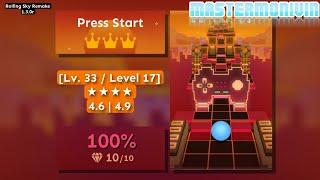 「Rolling Sky Remake 1.3.0r」Press Start | Lv. 33/Level 17  | MasterMonivin