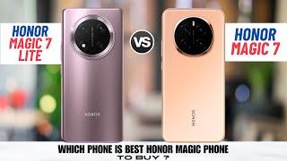 Honor Magic7 Lite Vs Honor Magic7