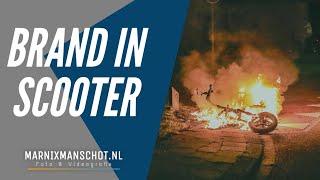 Pyromaan steekt deelscooter in brand in Amersfoort | Marnix Manschot Foto en videografie