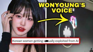 Fans unhappy that wonyoung voice is used as A.I  #kpop