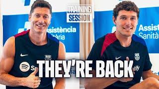 LEWANDOWSKI & CHRISTENSEN ARE BACK!  | FC Barcelona 