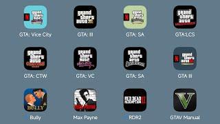 GTA: Vice City The Definitive Edition,Grand Theft Auto III,GTA: San Andreas,GTA Liberty City Stories