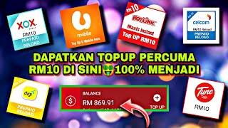 Sangat Mudah !! Cara Dapat Topup Free RM10 | Maxis, Celcom, Digi, Umobile, Xox, Tune talk