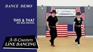 THIS & THAT - Line Dance Demo & Walk Through