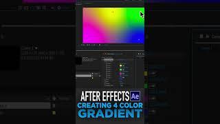 After Effects Tutorial | Creating 4 color gradient #aftereffectstutorial