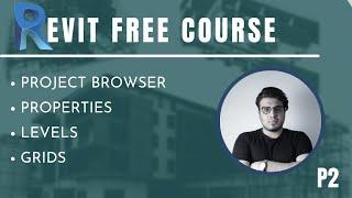 Revit Architecture for Beginner-02-(Grids and Levels in Revit)