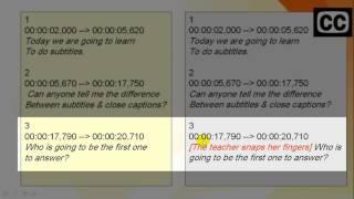 Subtitle Transcript vs Closed Caption Transcript