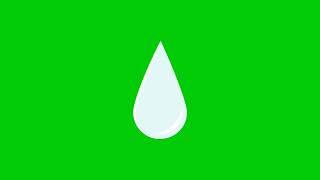 Water drop green screen | Abong tech |