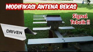 modifikasi antena tv digital versi DIY Driven cukup pakai bahan ini.Mantap 100%