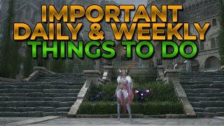 Things You Need To Be Doing Daily/Weekly in Throne And Liberty