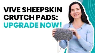  Ultimate Crutch Comfort: Vive Sheepskin Pads & Grips! Upgrade Now! 