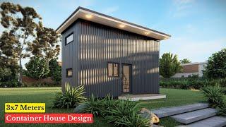 3x7 Meters | Container House Design with 2 Loft Bedroom