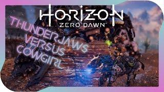 Horizon Zero Dawn - Killing Thunderjaws on Strider; very hard difficulty