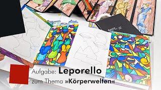 Aufgabe: Leporello zum Thema »Körperwelten«