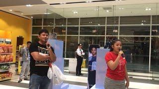 The Prayer Father-Daughter Duet ( Karaoke in SM Mall) 