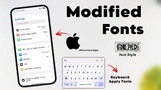 MIUI Modified Fonts In Xiaomi, Redmi & Poco Phones | One Piece Anime Font |  iPhone San Font Style 