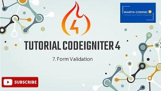 Tutorial Codeigniter 4 || 7. Form Validation