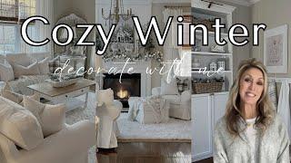 *2025* HOW TO STYLE A COZY WINTER LIVING ROOM | AFTER CHRISTMAS DECORATING IDEAS | DECORATE WITH ME