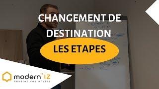 Les étapes d'un changement de destination