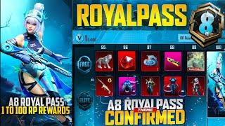 A8 Royal Pass 1 To 100 RP Rewards | Upgraded SLR Skin | New X-Suit & New Mythic Lobbies | PUBGM