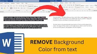 Remove Background Color from Pasted Text in Word [IN 30 SECONDS]