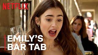 The Total Cost Of All Emily's Drinks In Emily In Paris | Netflix
