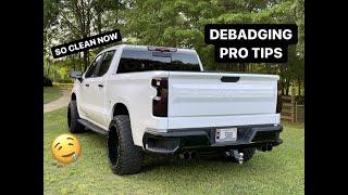 DEBADGING my 2021 Silverado Trail Boss!!!