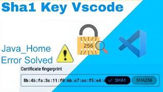 SHA 1 key vscode, ERROR getting SHA1 key flutter vscode, generate sha1 key Fast & Easy Way firebase