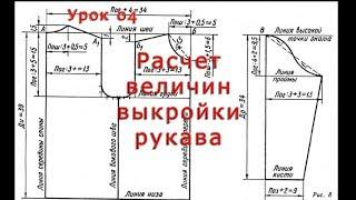 Урок 04 Как сделать расчеты по выкройке рукава