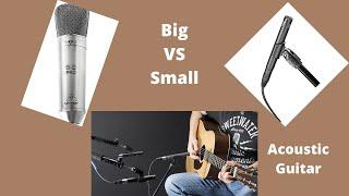 Small Diaphragm VS Large Diaphragm Condenser Microphone | Recording Acoustic Guitar 