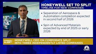 Honeywell CEO: Separation of Aerospace & Automation completion expected in second half of 2026