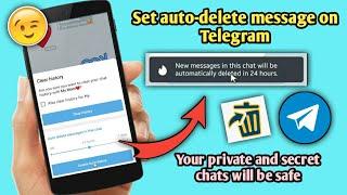 How to set auto-delete message on Telegram
