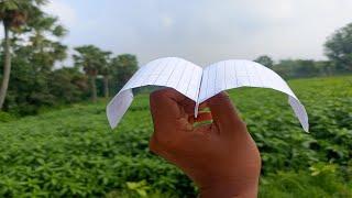 How To Make Notebook Bird Plane, Paper Airplane, Best Plane | Make Best Flying Plane Like Bird