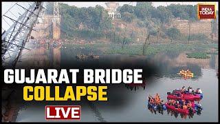 Gujarat Bridge Collapse LIVE | 132  Dead In Bridge Collapses In Gujarat | Rescue Ops Underway LIVE