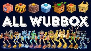 ALL WUBBOX – All Eggs, Islands, Mutes, +power up/downs | Sounds & Animations  | MSM