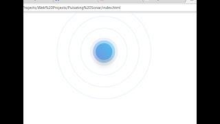 CSS Pulsating Sonar HTML and CSS