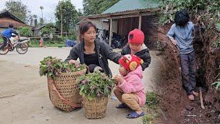 A single mother and a flower girl, the girl's father searched for bamboo shoots and met a wild mouse