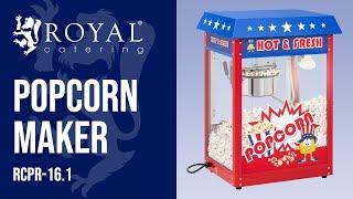 Popcorn maker Royal Catering RCPR-16.1 | Product presentation 10010539