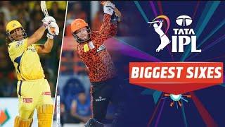 TATA IPL 2024 - TOP 10 BIGGEST SIXES IN IPL|| MS DHONI HITS BIGGEST SIX IN 2024 ||