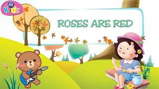 Roses are red || English Nursery Rhyme with Lyrics | Popular English  Poem for Kids | Anikidz