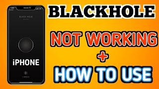 Blackhole spliter not working in iPhone problem black hole app iPhone