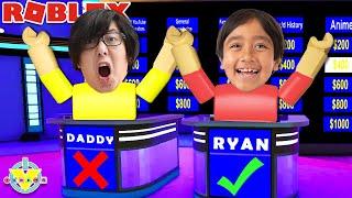 Whos the SMARTEST in Roblox Trivia?! Ryan VS Dad!!