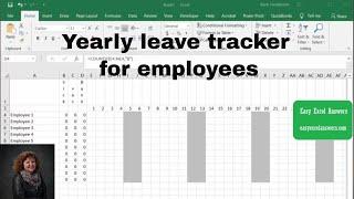 Create a Yearly leave tracker for Employees