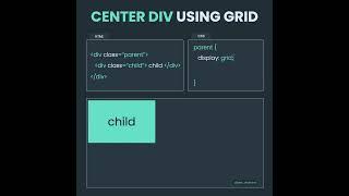 Learn How to Center a Div Using CSS Grid in 12 Seconds