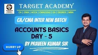 CA CMA INTER DEC 2024 ACCOUNTS BASICS DAY -5 #cma #cmainter #accounts #financialaccounting #cainter