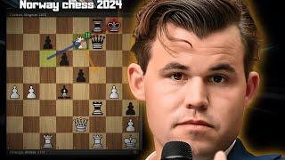 Forgotten Octopus Knight! - Alireza vs Magnus - Norway Chess 2024 - Round 9 - ARMAGEDDON
