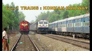 [6 in 1] Raging Trains Of Konkan Railway : TVC Rajdhani + Madgaon Janshatabdi + Many more