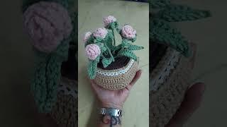 BEAUTIFUL CROCHETED ROSE FLOWERS  #flexing #crochetflower #craft #ideas #short