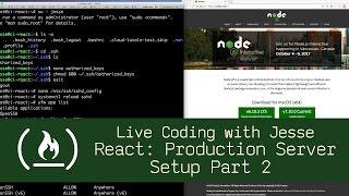 React: Production Server Setup Part 2 - Live Coding with Jesse